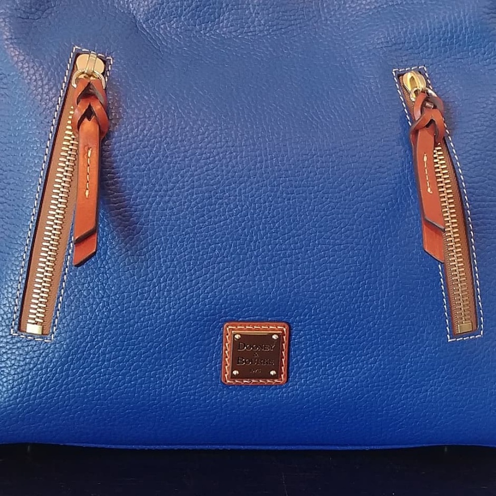 NEW! Dooney & Bourke French Blue Cooper Hobo Bag! - Picture 8 of 8
